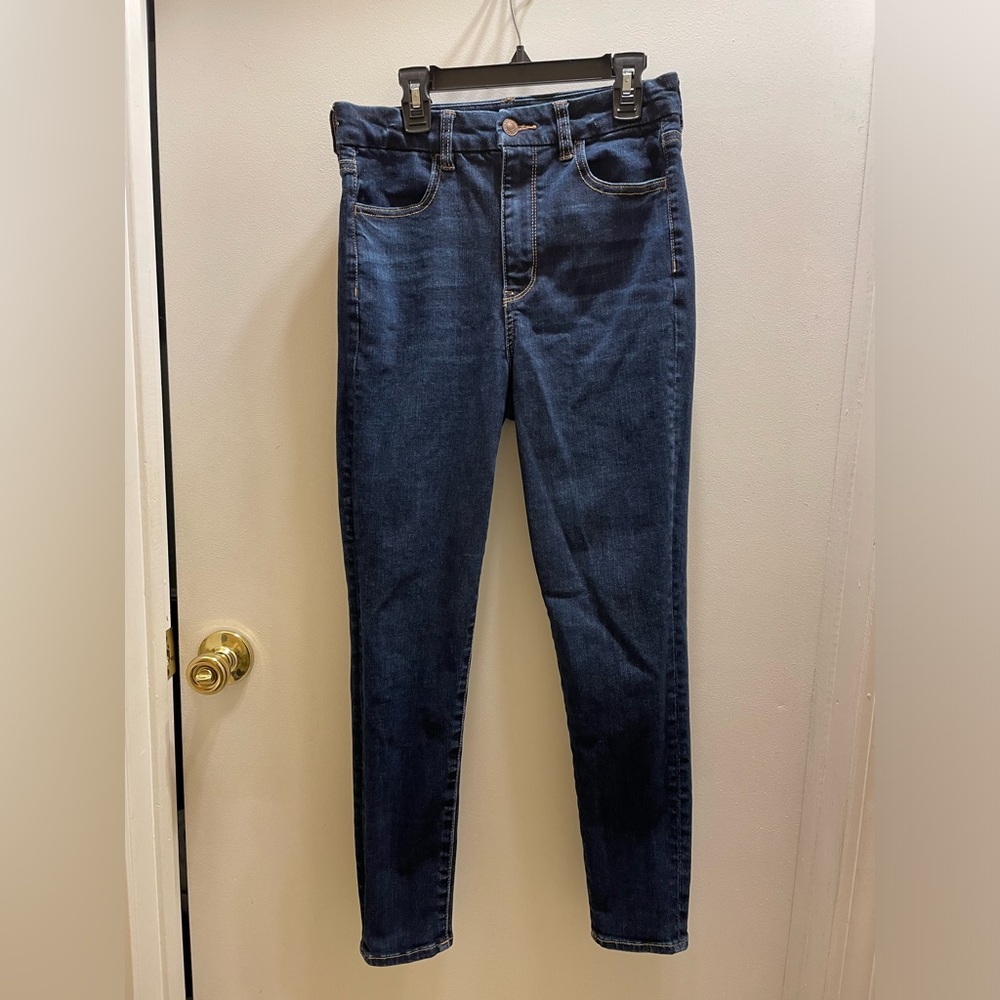 6 short AE super hi-rise jeggings